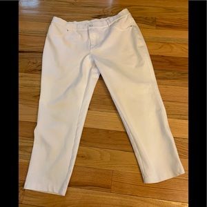 White Isaac Mizrahn Pants Size 16